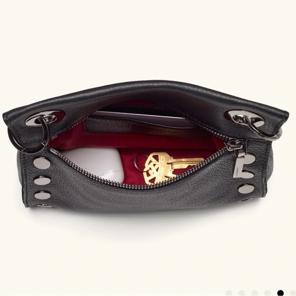 Hammitt Black Crossbody Bag with gun metal hardware Accents - Picture 5 of 13
